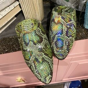 Moroccan, NWOT, babouche slippers, Leather‎ Sole, Handmade, Ladies 8-8.5